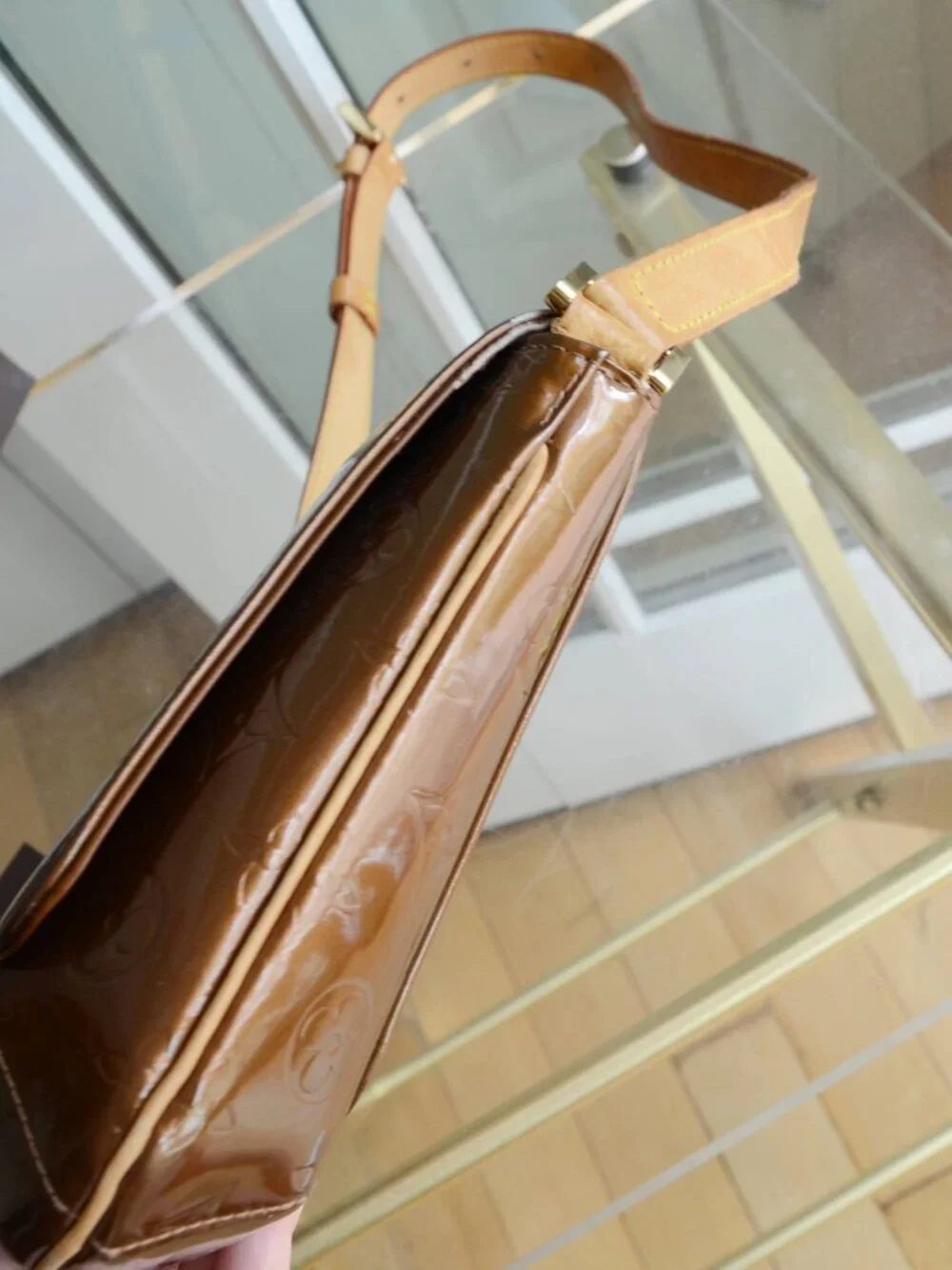 Louis Vuitton Vernis Thompson Street Bronze